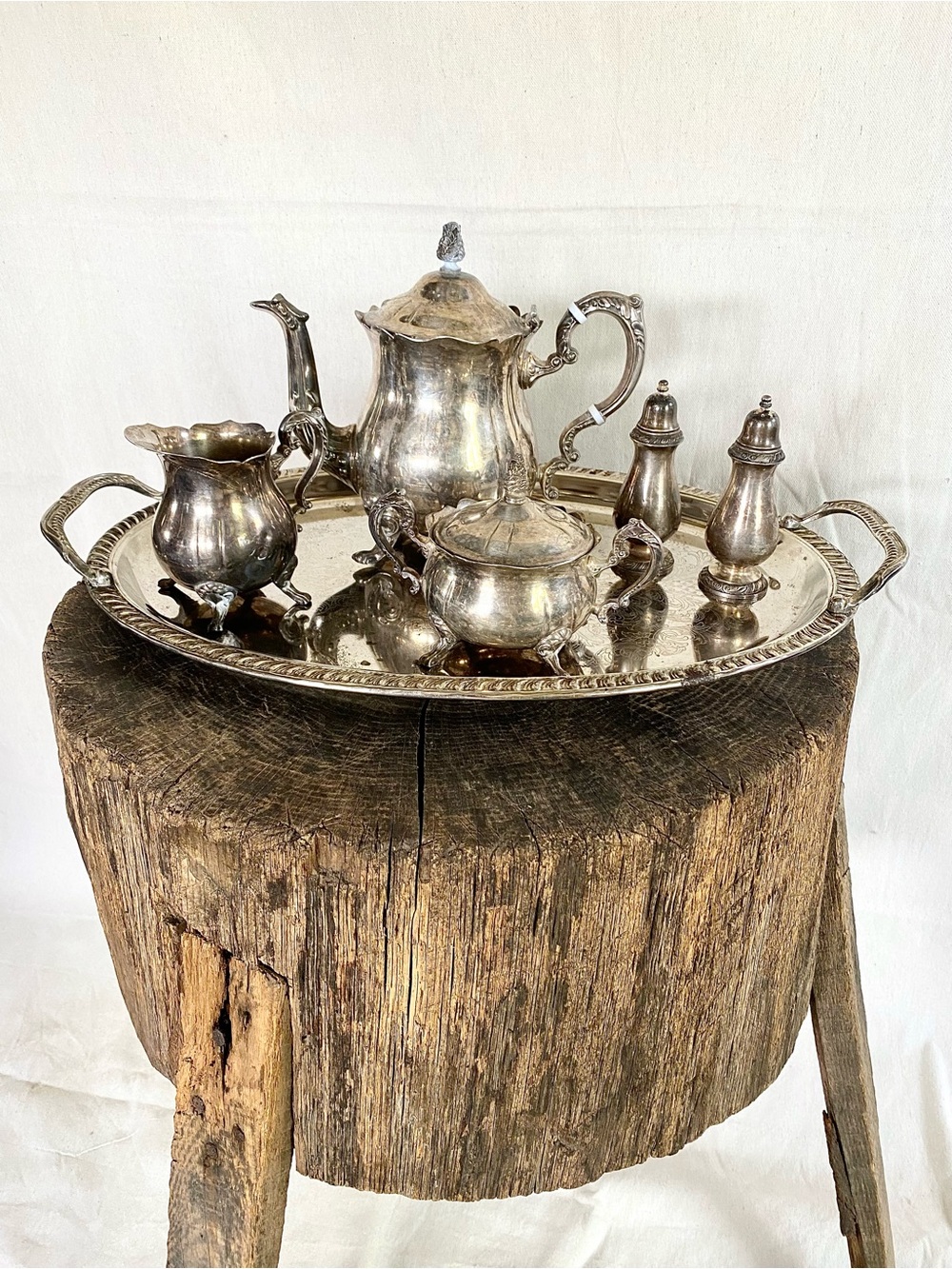 VTG Silver Plate Tea Serving Set